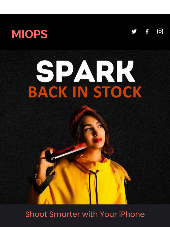 Great news – MIOPS SPARK is back in stock!