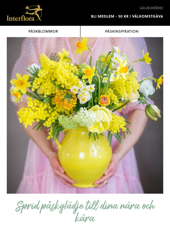 Skicka blomstrande påskhälsningar till nära och kära 🌼