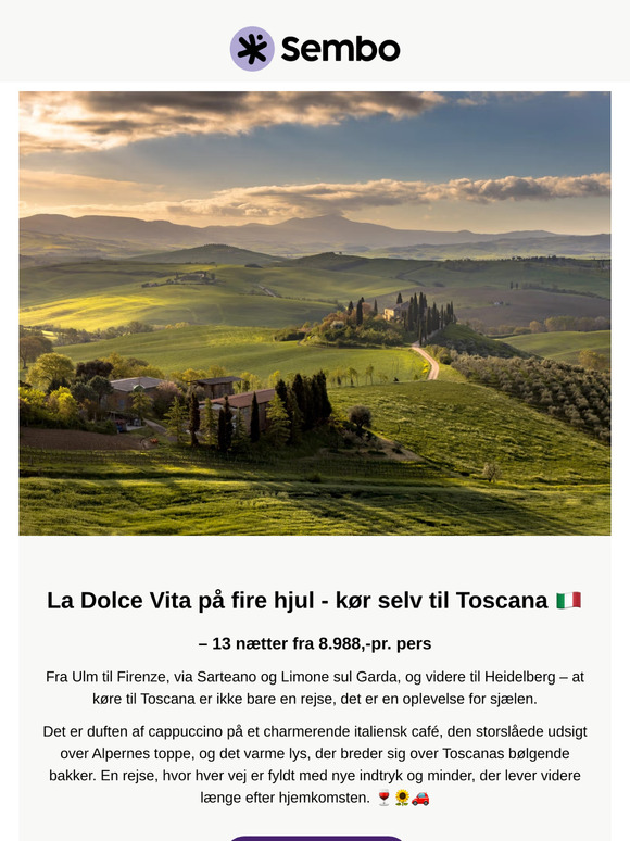 En uforglemmelig bilferie til Toscana 🚗🇮🇹