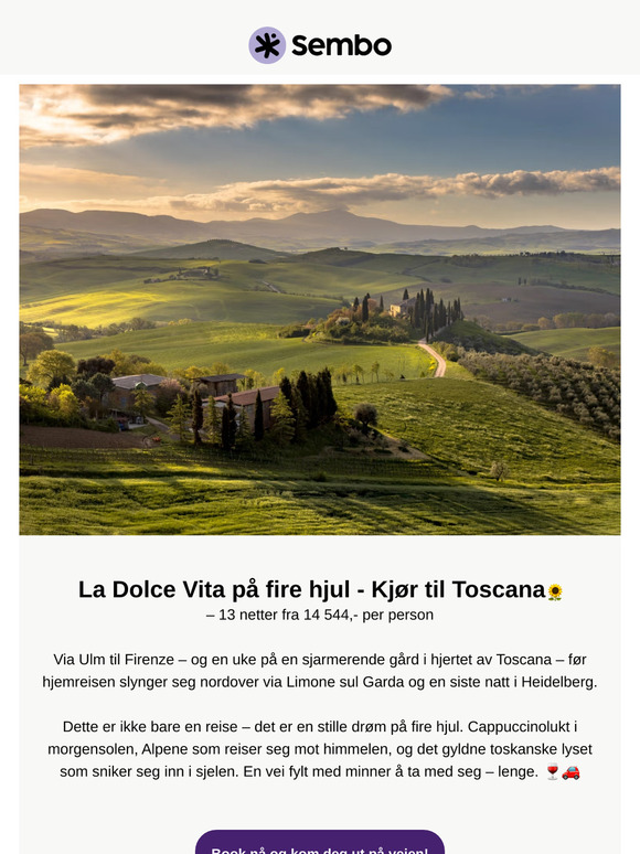 En uforglemmelig bilferie til Toscana 🚗🇮🇹