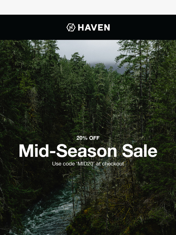 Mid-Season Sale: 20% Off