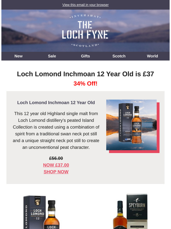 34% off Loch Lomond 12 Year Old + Other Great Deals!
