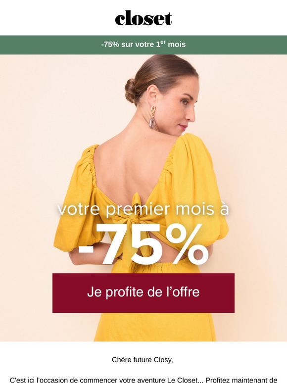 -75% sur votre 1er mois 💫