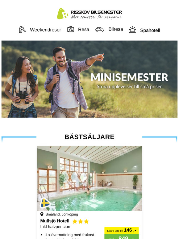 Unna dig en hotellsemester - nära, men långt borta från vardagen.