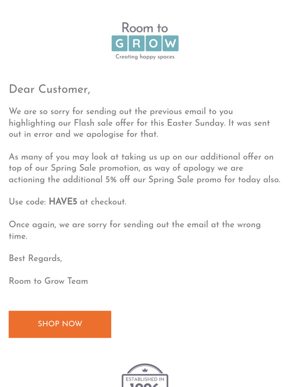 Please Ignore Our Previous Message