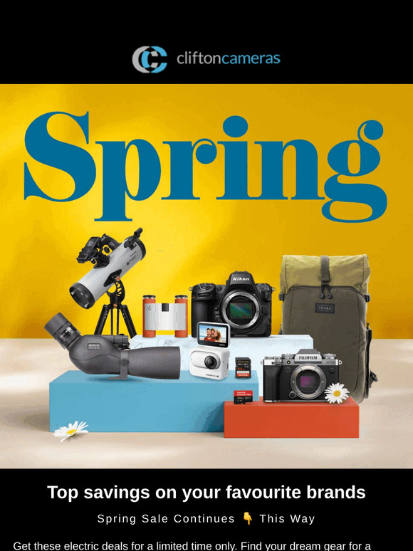 Up to £800 off Canon, Sony & Fujifilm 📸