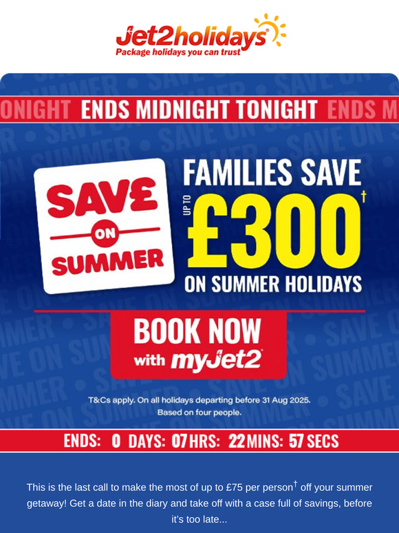 Hurry, our sale ends TONIGHT