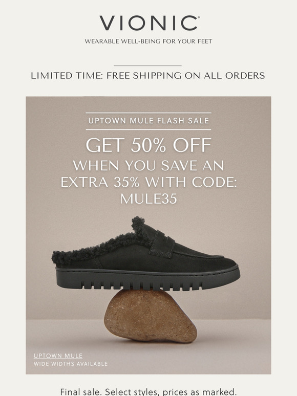 Save 50% On Uptown Mule Slip-On Loafer