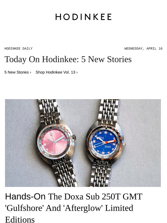 Hodinkee Daily | 04/16/2025