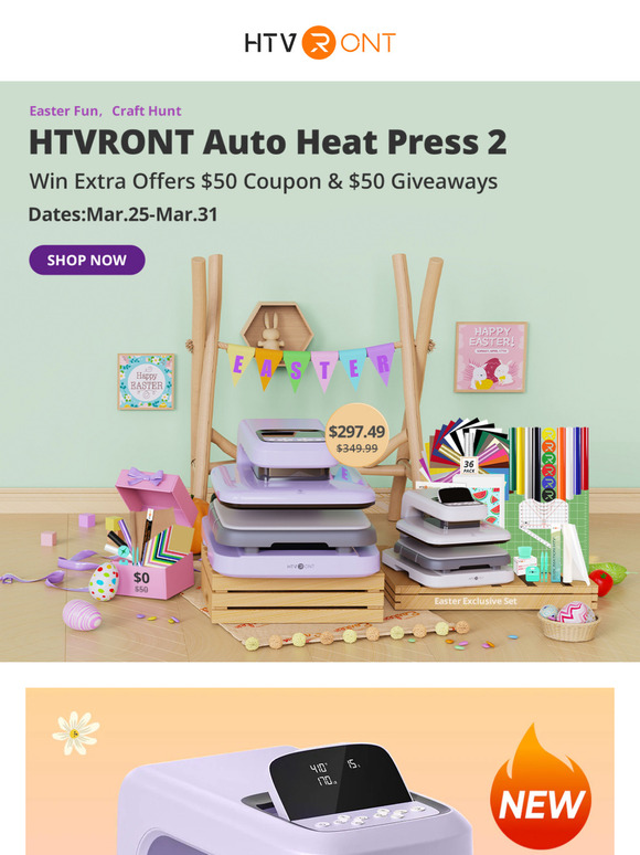 Egg-stra Savings On Auto2 Heat Press🐰