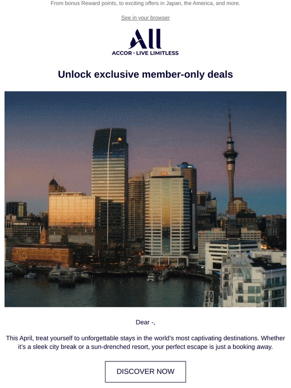 🌞 Hot perks, cool escapes — April member deals await! 😎