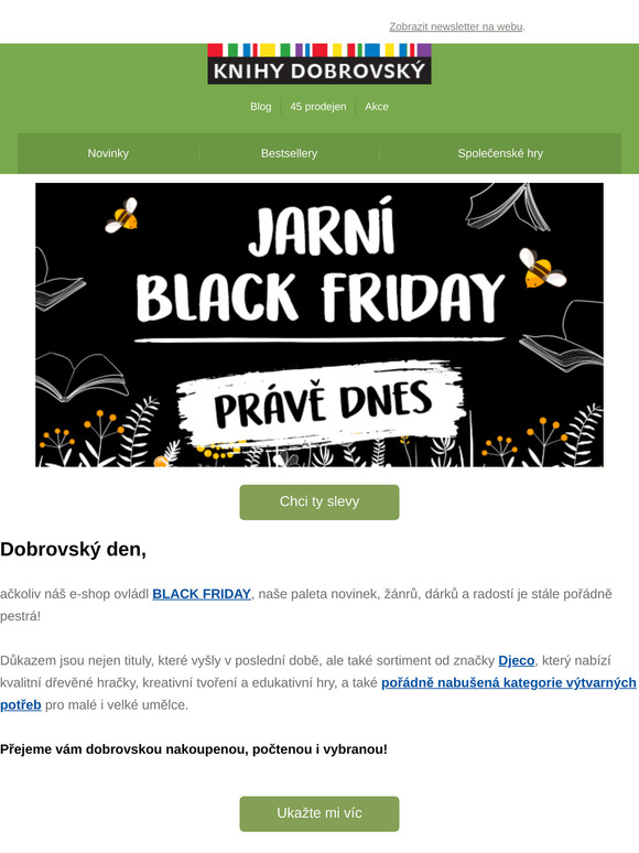 Je tu dobrovský BLACK FRIDAY...