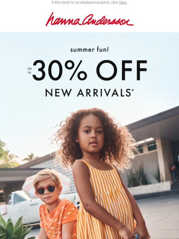 Up To 30% Off New Arrivals — Kick Off Summer
