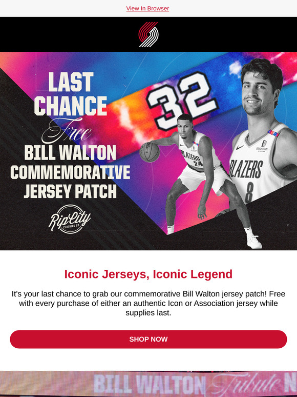 Last Call: Grab Your Free Bill Walton Patch!