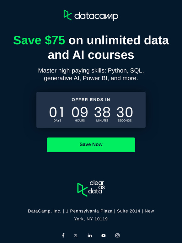 ICYMI: Your $75 expires tomorrow...