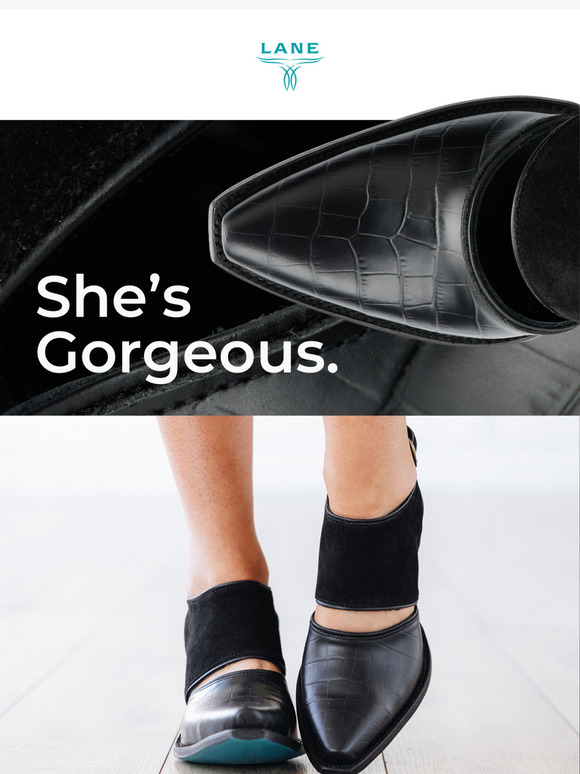 Instant Classic: The Plain Robin Mule in Black Croc & Soft Suede