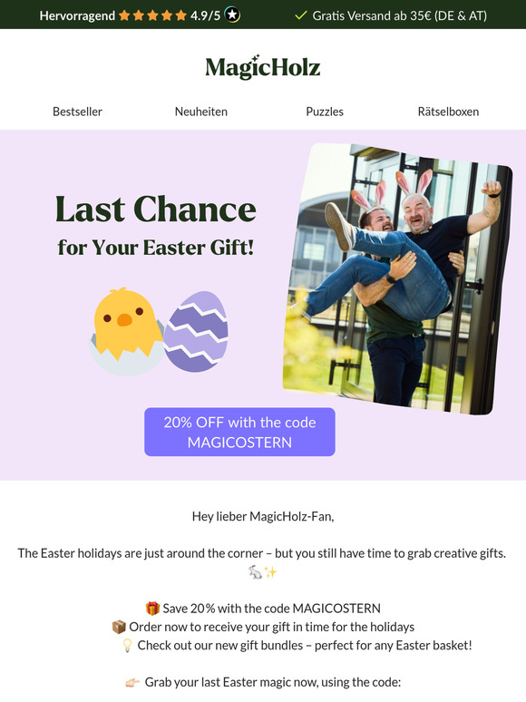 ⏰ Last Chance for Your Easter Gift!