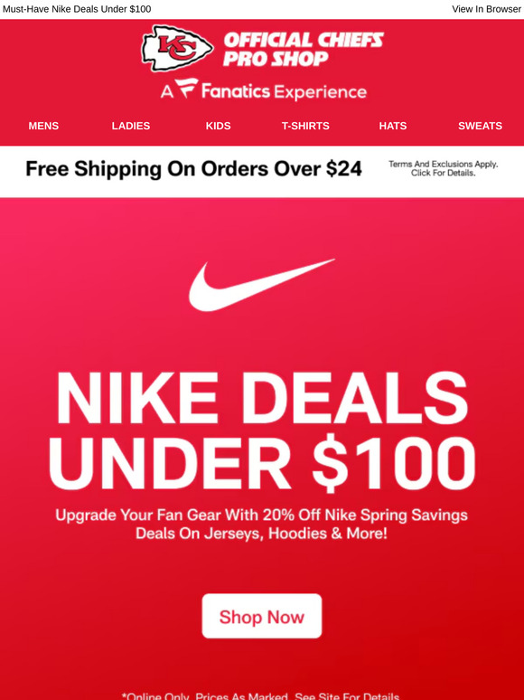 Serious Gear Upgrades! 20% Off Nike & Free Shipping