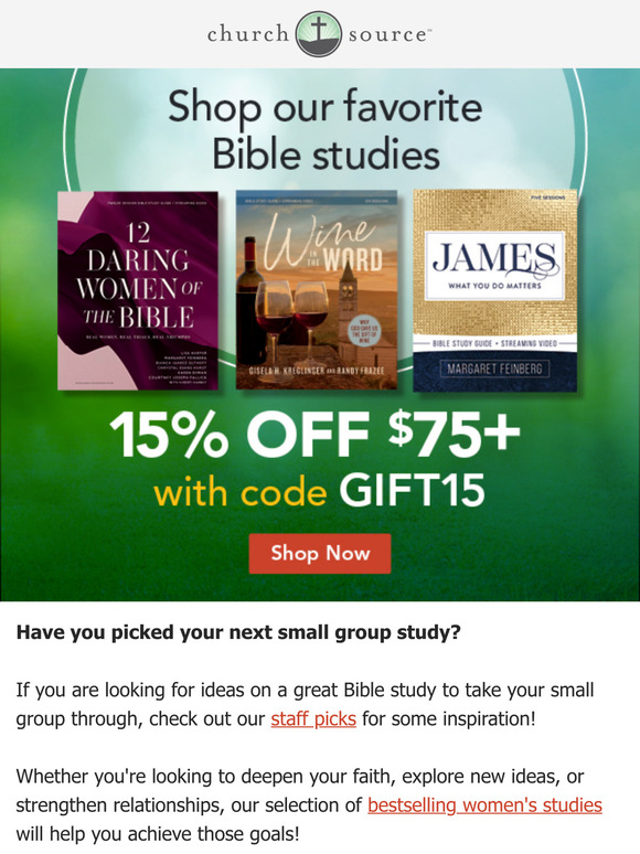 Don’t wait! Choose your next Bible study today while they're on sale!