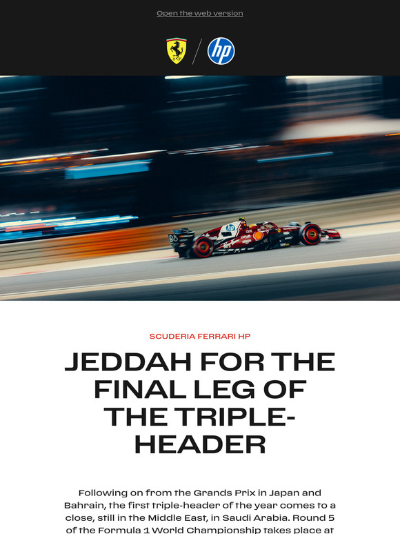 Jeddah for the final leg of the triple-header