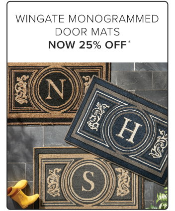 Wingate Monogrammed Door Mats Now 25% Off