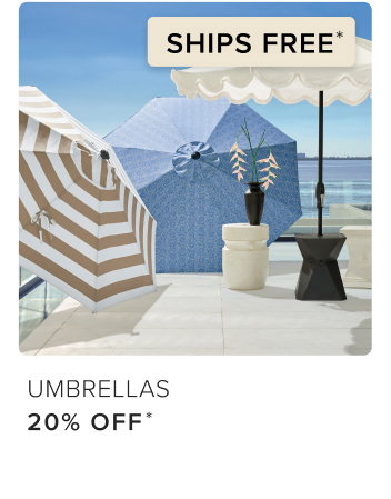 Umbrellas 20% Off + Free Shipping
