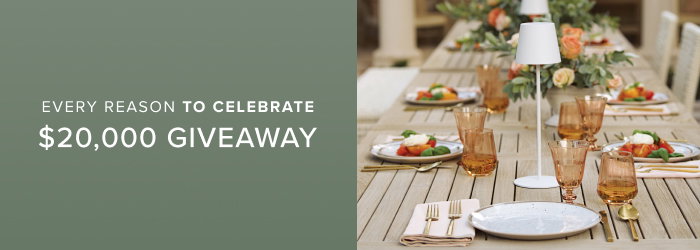 Every reason to celebrate $20,000 giveaway