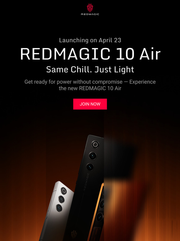 🚀 Gear Up for the All-New REDMAGIC 10 Air – Launching April 23! 💥