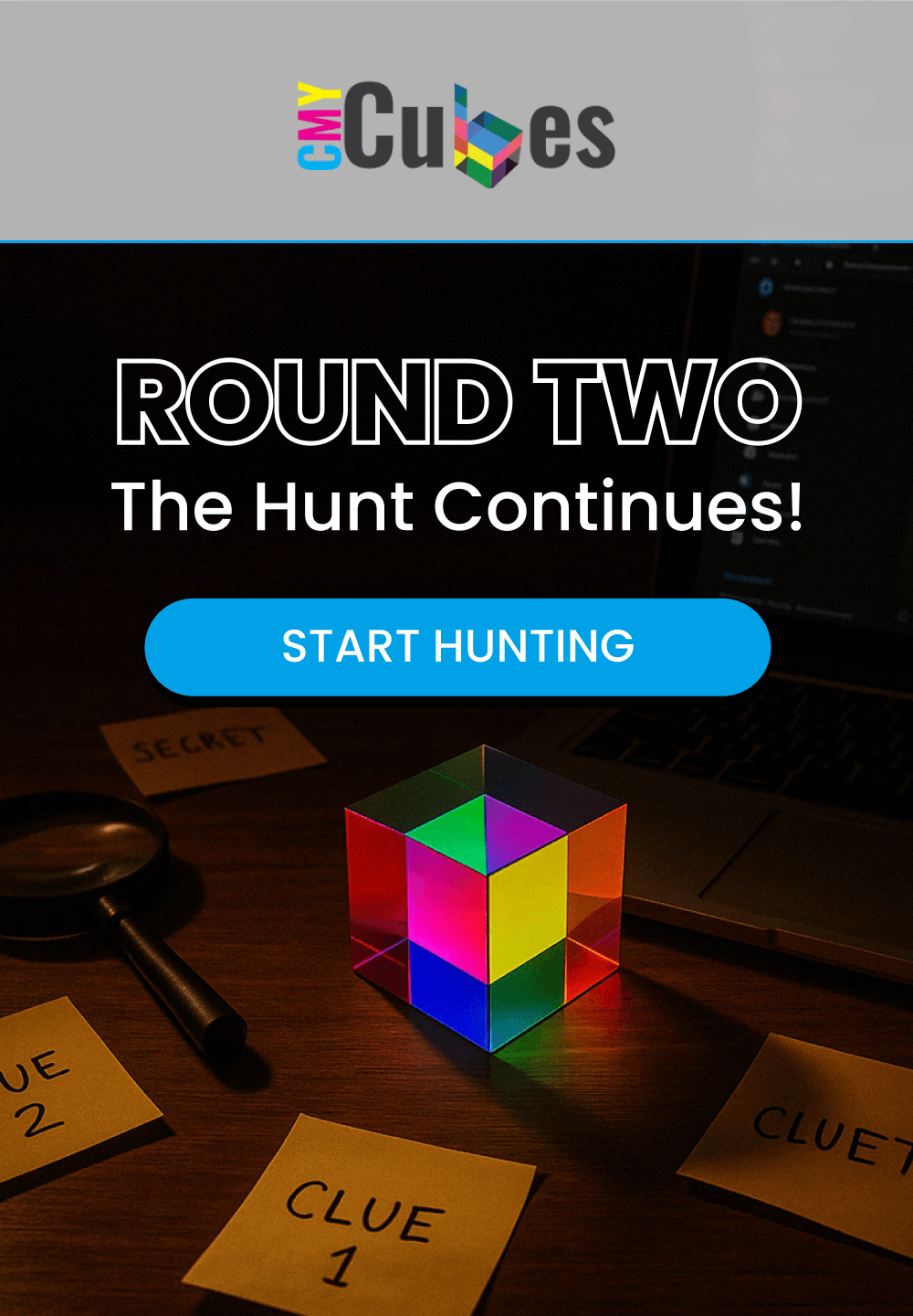 Round two of the Hunt is on — find the hidden code across our pinned social media comments to unlock 25% off. Only 20 winners!