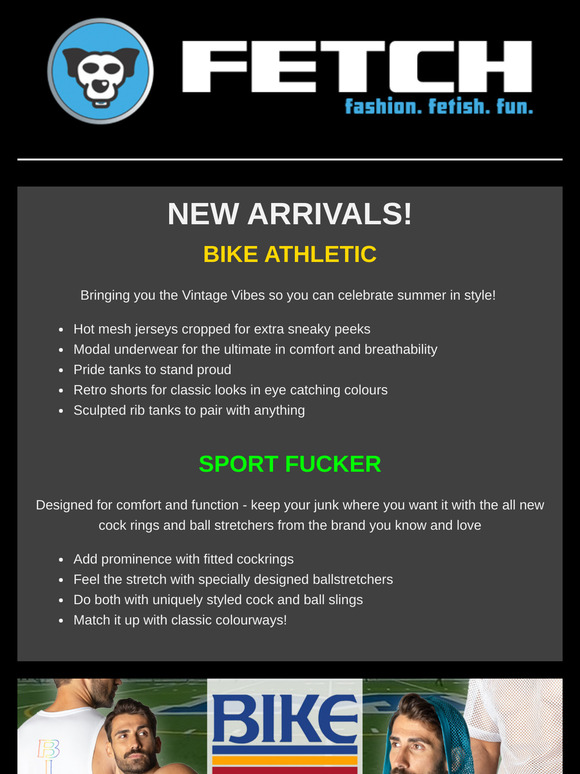 Summer Fashion - Retro Vibes | Check out our New Arrivals!  BIKE Athletic and Sport F*cker