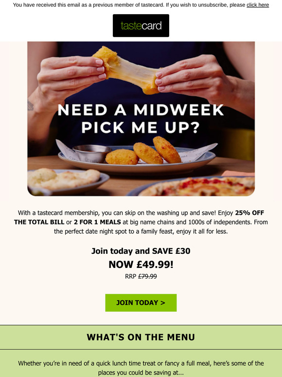 Did someone say midweek treat?