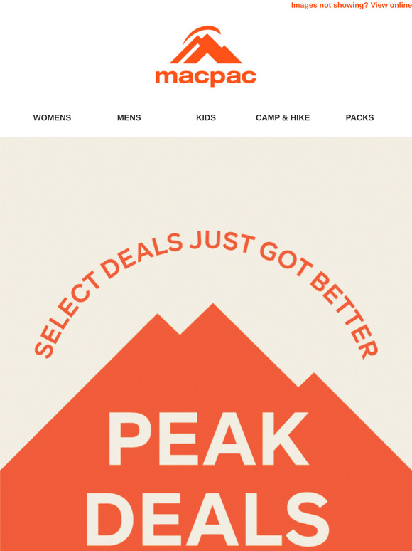 Just In: Peak Deals