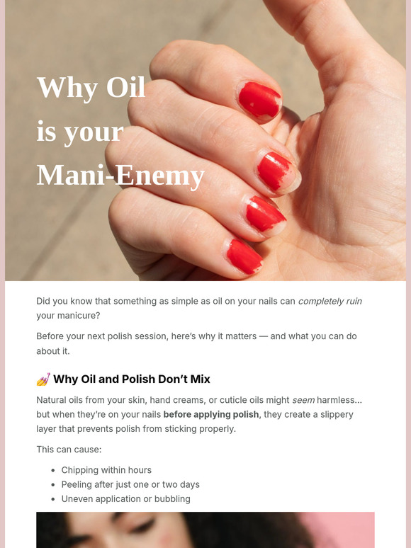 The Secret Mani Mistake That’s Ruining Your Nails 😱