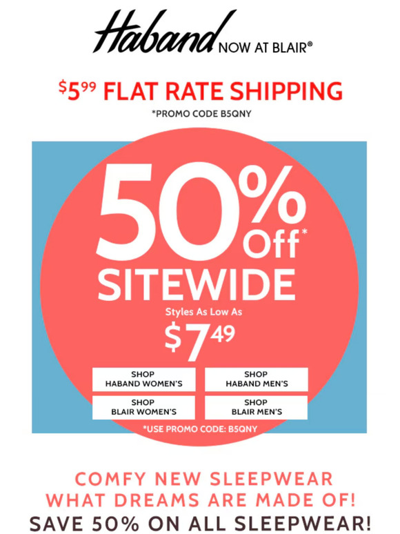 Dream-Come-True 50% Savings Sitewide!