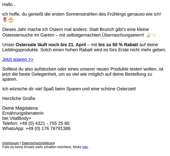 Noch ist es nicht zu spät