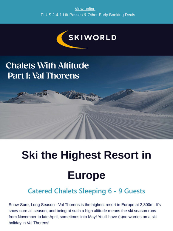 High Altitude Snow-Sure Skiing: Val Thorens 🎿