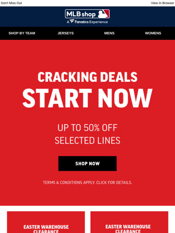EASTER SALE | Up to 50% Off Selected Lines