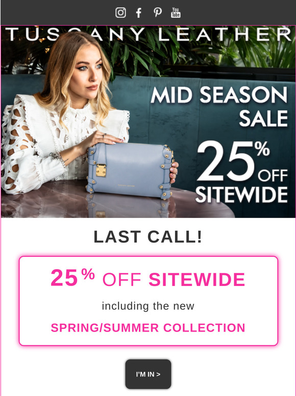 🔔 LAST CALL! 25% off sitewide
