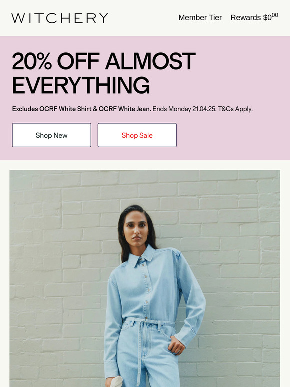 Tonal Shift | 20% Off Almost Everything