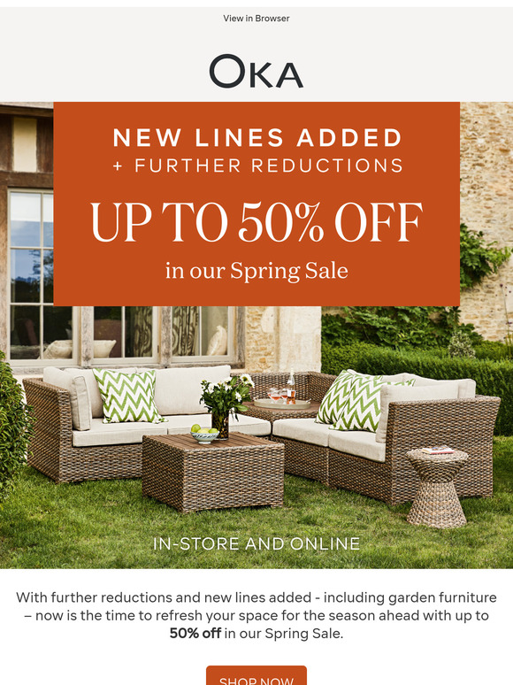 New lines added in our sale