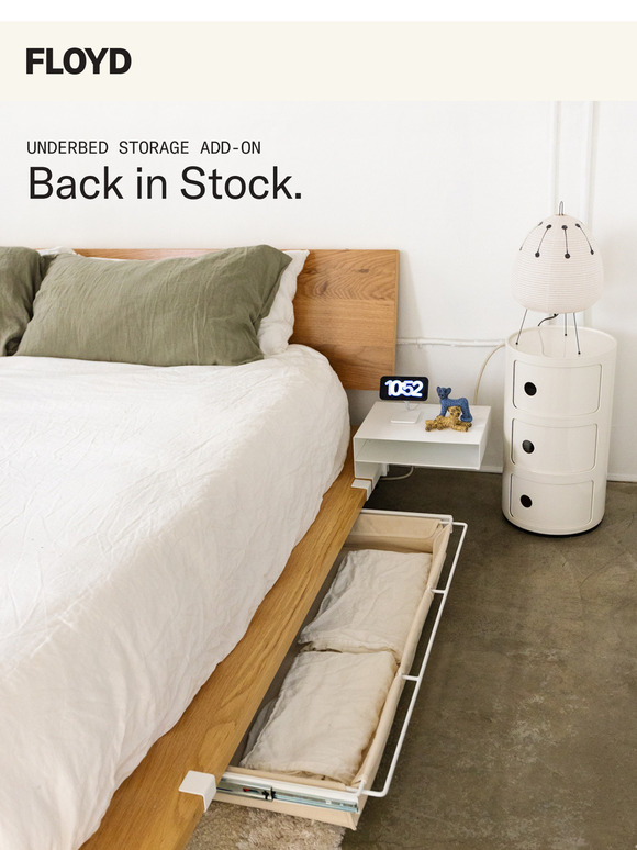 Back in Stock: Underbed Storage
