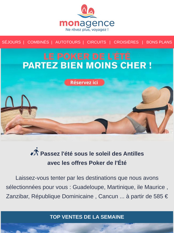 ♠️☀️Le Poker de l'été, partez bien moins cher