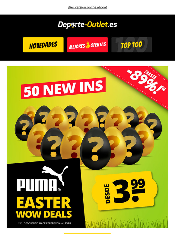 ❓ PUMA 50 novedades ❓ ¡A partir de 3,99 €! 🐰