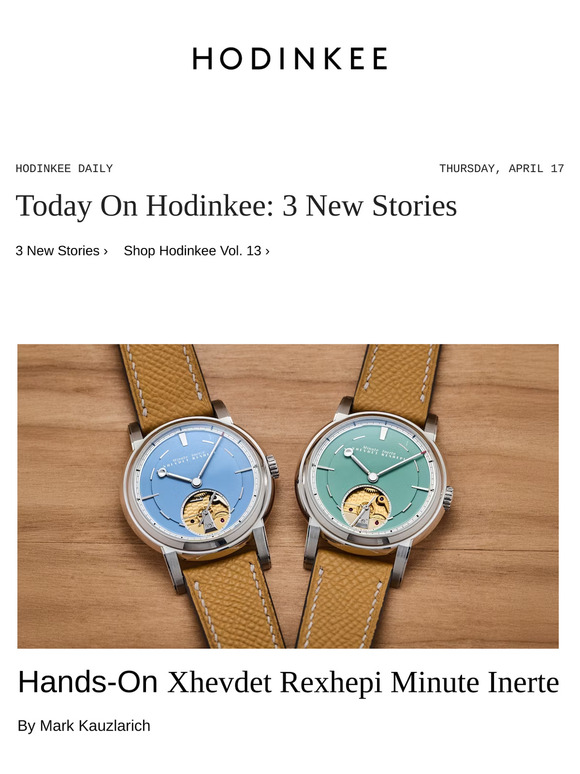 Hodinkee Daily | 04/17/2025