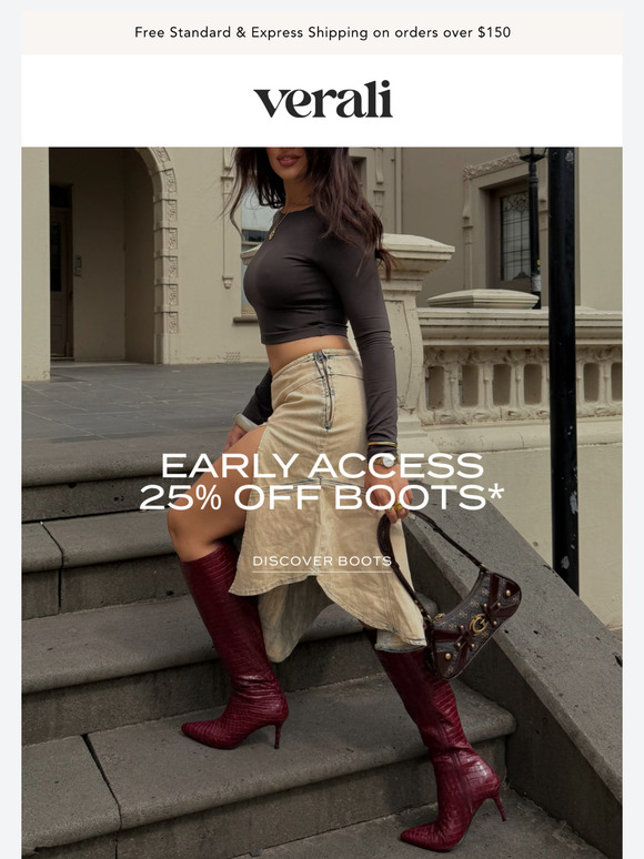 25% OFF BOOTS* | EARLY ACCESS 🖤