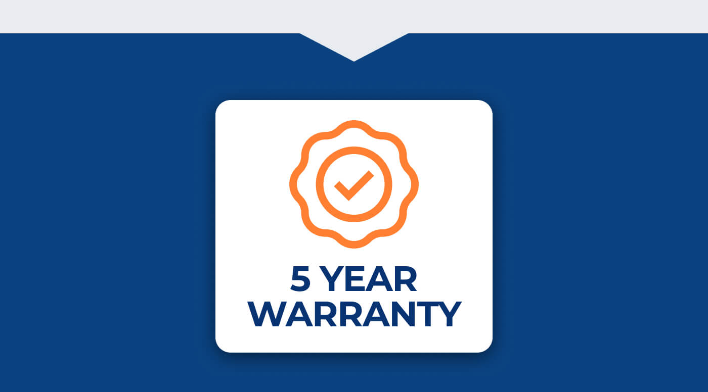 5 YEARS WARRANTY