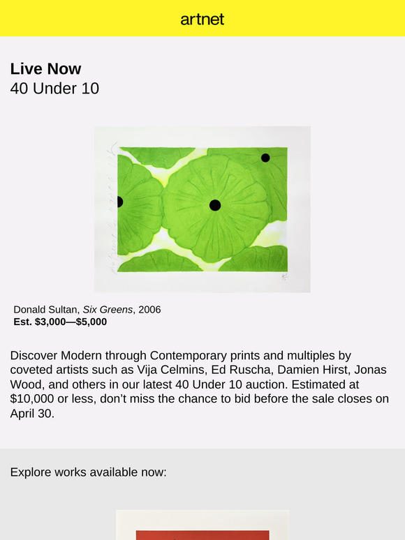 40+ Exceptional Prints, All Estimated at $10,000 or Under
