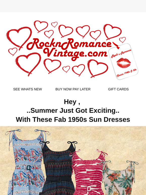 New 1950s Sun Dresses .. Yes Its Time  💕