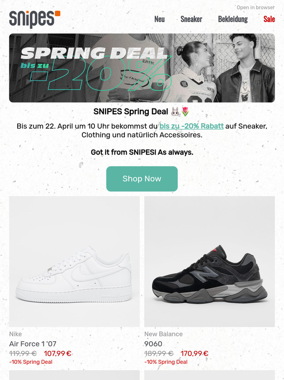 Spring Deal: Bis zu -20% off! 🐰🌷