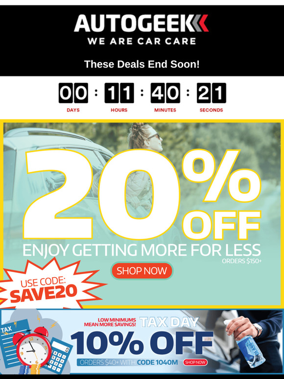 LAST DAY⏰ Save 20% Off On Car Care Essentials